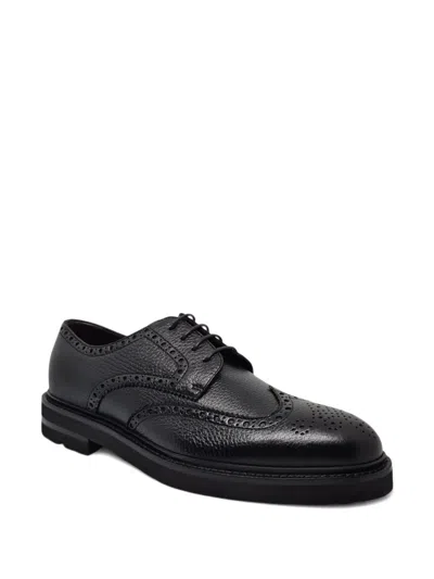 Henderson Baracco Derby-schuhe Aus Leder In Black