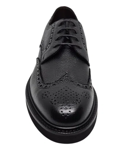 Henderson Baracco Derby-schuhe Aus Leder In Black