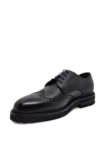 Henderson Baracco Derby-schuhe Aus Leder In Black