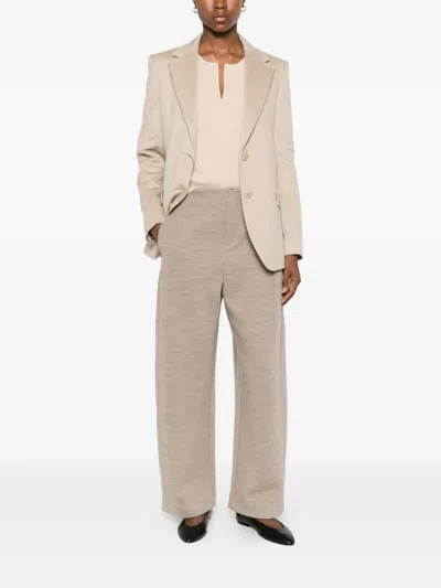 Max Mara Single-breasted Blazer In Neutral