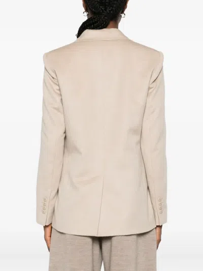 Max Mara Single-breasted Blazer In Neutral
