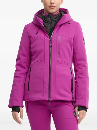 Ea7 Stratum 7 Ski Jacket In Pink