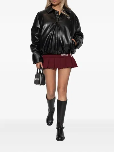 Misbhv Pleated Stripe Mini Skirt In Multi