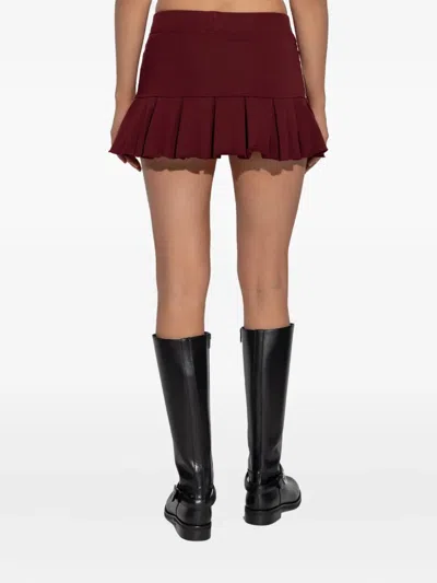 Misbhv Pleated Stripe Mini Skirt In Multi