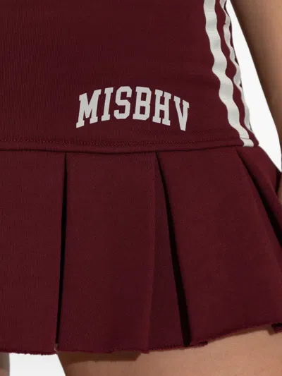 Misbhv Pleated Stripe Mini Skirt In Multi