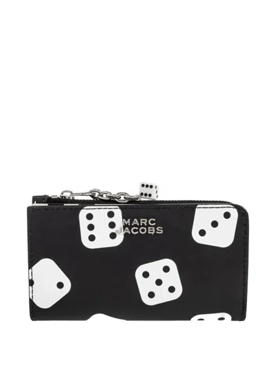 Marc Jacobs X Derrick Adams Dice-charm Wallet In Black