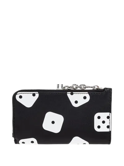 Marc Jacobs X Derrick Adams Dice-charm Wallet In Black