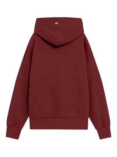 Barrow Hooded Pocket Sweatshirt In Red