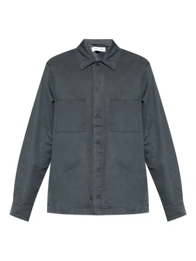 Samsoe & Samsoe Sataka Pocket Button Shirt In Blue