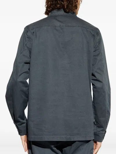 Samsoe & Samsoe Sataka Pocket Button Shirt In Blue