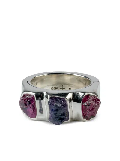 Parts Of Four Sistema Sterlingsilberring Mit Saphir In Brown