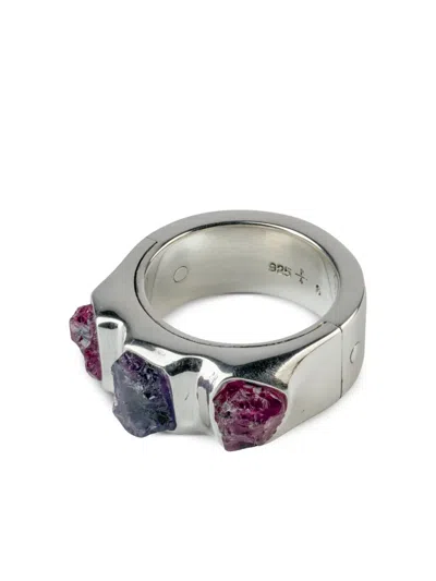 Parts Of Four Sistema Sterlingsilberring Mit Saphir In Brown