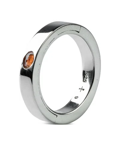 Parts Of Four Sistema Sterlingsilberring Mit Saphir In Metallic