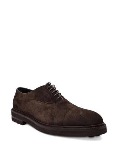 Henderson Baracco Oxford-schuhe Aus Wildleder In Brown