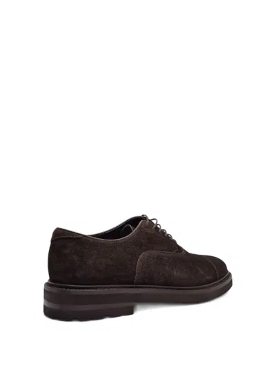 Henderson Baracco Oxford-schuhe Aus Wildleder In Brown
