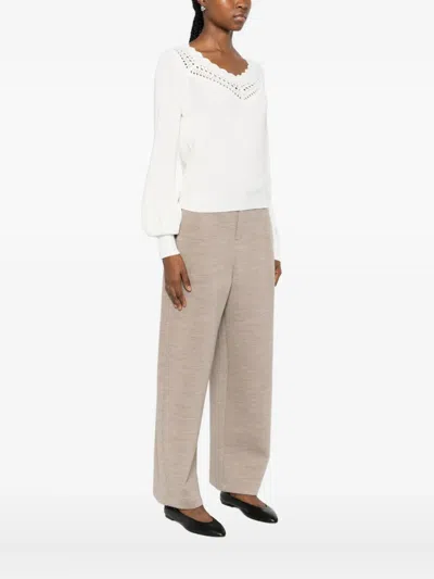 Twinset Suéter Cuello Redondo - Blanco In White