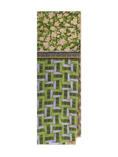 Maliparmi Schal Mit Geometrischem Print In Green