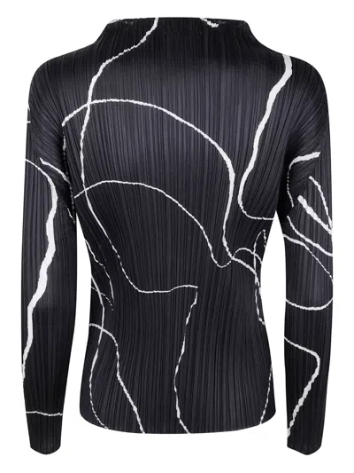 Issey Miyake Black Top In Blue