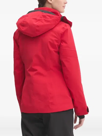 标贴连帽滑雪夹克