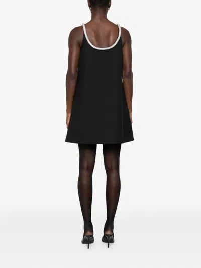 A字贴花迷你连衣裙