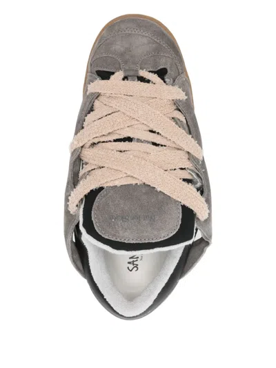 Santha Model 1 Sneaker Asphalt Grey In Suede In Gray
