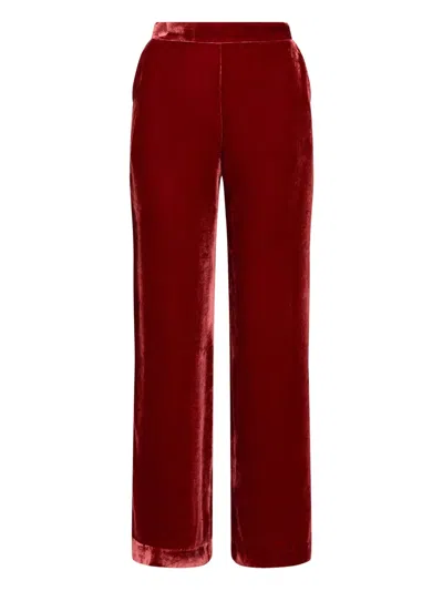 Maliparmi Chenille-hose Mit Eingrifftaschen In Red
