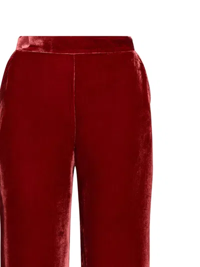 Maliparmi Chenille-hose Mit Eingrifftaschen In Red