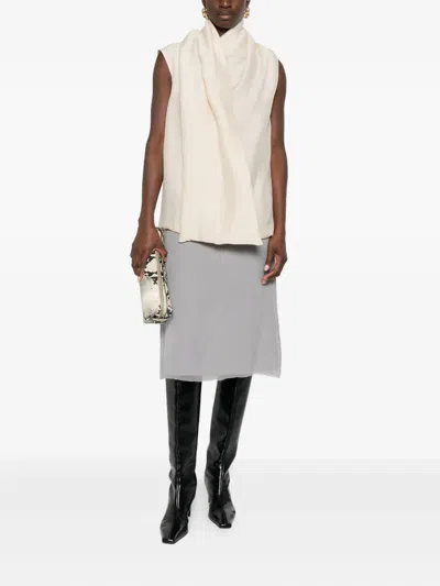 Totême Attached-scarf Blouse In Neutral