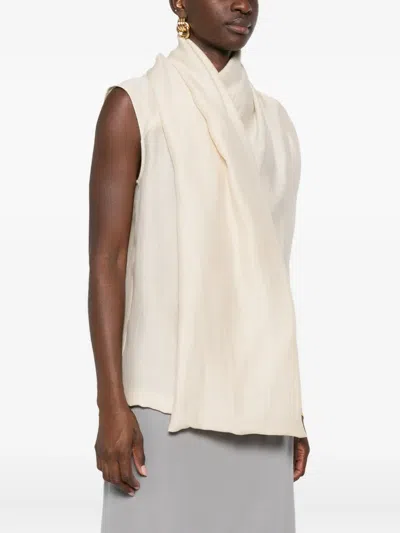 Totême Attached-scarf Blouse In Neutral