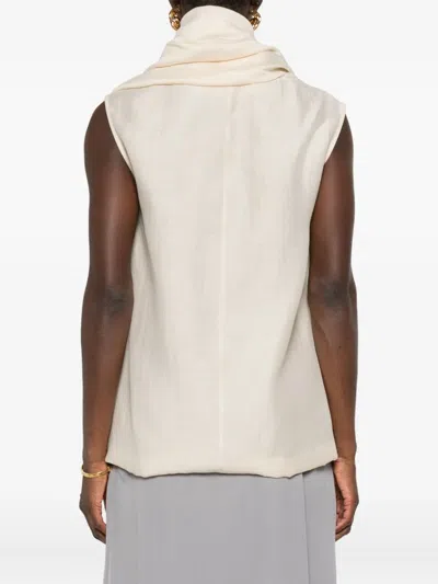 Totême Attached-scarf Blouse In Neutral