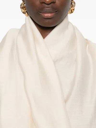 Totême Attached-scarf Blouse In Neutral
