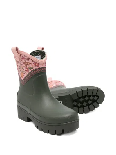 Barbour Thais Short Wellington Boot In Green