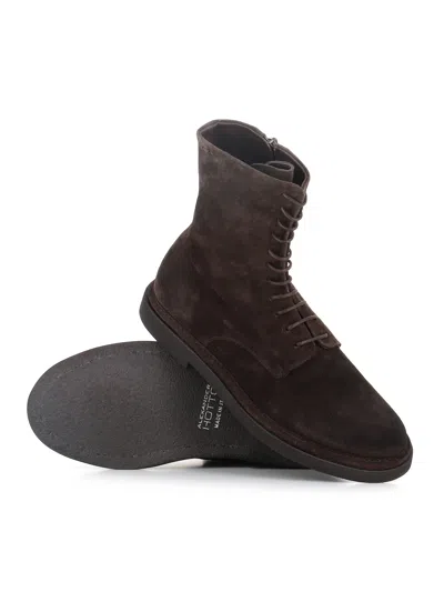 Alexander Hotto Lace-up Boot 68636 In Burgundy