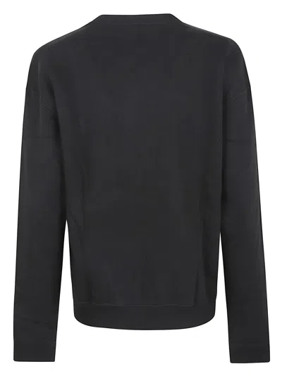 Polo Ralph Lauren Relaxed-fit Long-sleeve Top With Embroidered Logo In Black