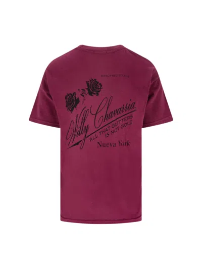 Willy Chavarria Proverb Easy T-shirt In Red