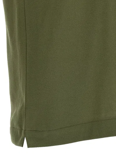 Lacoste Polo Shirt With Logo Patch And Short Sleeves In Green