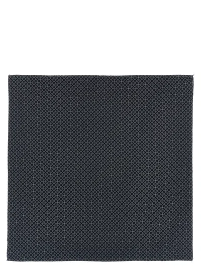 Pal Zileri Geometric Design Square Pocket Clutch In Blue