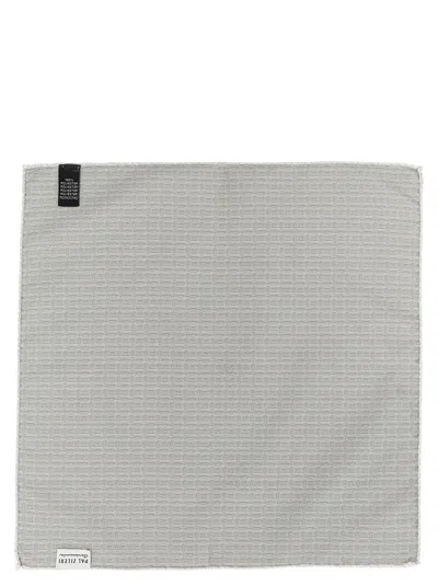 Pal Zileri 'linea Cerimonia' Pocket Clutch In Silver