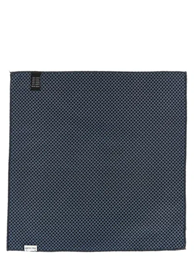 Pal Zileri Geometric Design Square Pocket Clutch In Blue