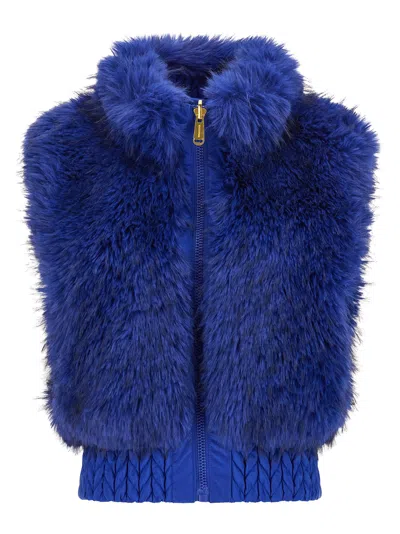 Goldbergh Dahlia Reversible Gilet In Blue