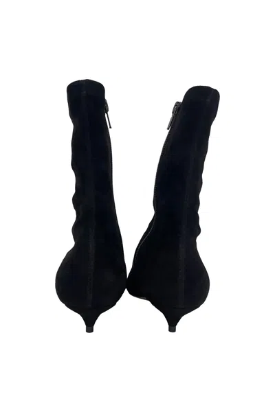 The Row Liisa Kitten Bootie In Black