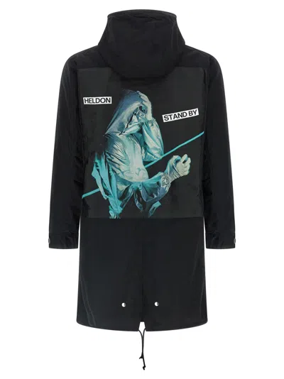 Undercover Heldon 2-in-1 Parka Coat In Black