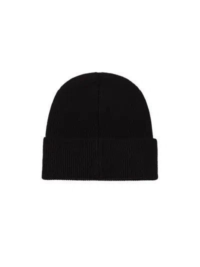 Just Cavalli Logo Embrodery Beanie In Black