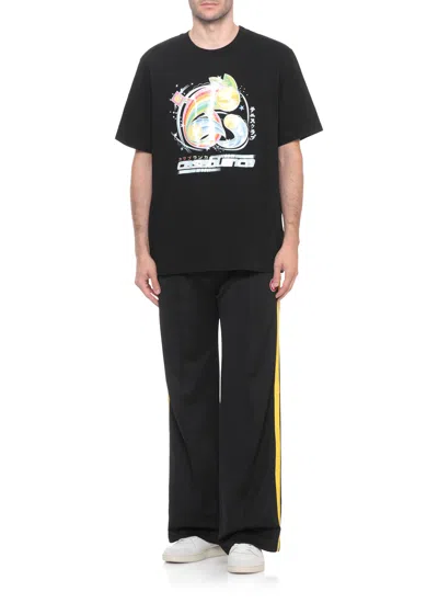 Casablanca Casa Way Mountain Printed T-shirt In Black