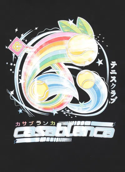 Casablanca Casa Way Mountain Printed T-shirt In Black