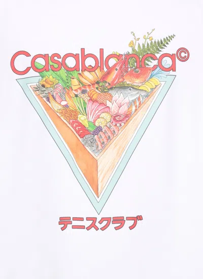 Casablanca Tennis Club Icon T-shirt In White