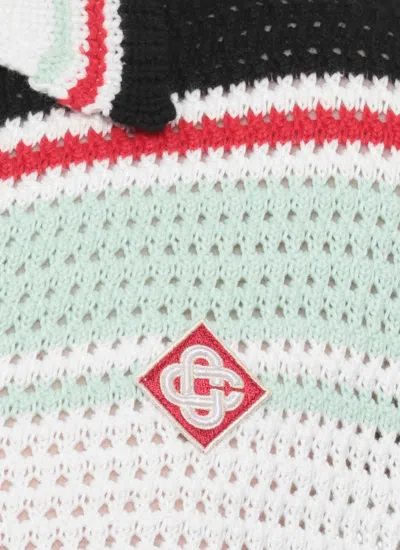 Casablanca Men's Faux Crochet Shirt In Multi