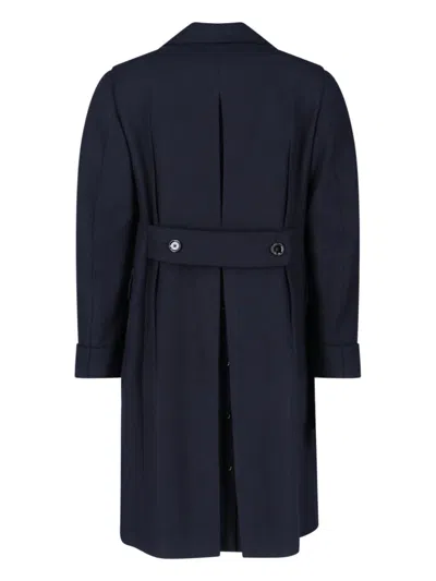 Lardini Double-breasted Jacket With Notch Lapel And Back Vent In Blue