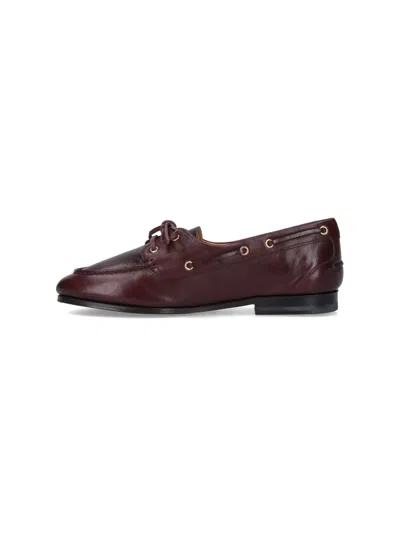 Bally Black Heel Derby Shoes In Brown
