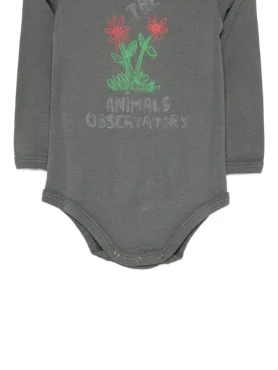 The Animals Observatory Logo-print Tracksuit Set In Gray
